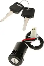 Ignition Switch 4 WIRES IGNITION KEY SWITCH 50cc 70cc 90cc 110cc 125cc ATV DIRT BIKE Motorcycle Accessories & Parts Motorcycle Ignition Switch Lock(Type1)