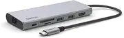 Belkin 7-in-1 USB Type C Hub, Adapter Dongle with 4K 60Hz HDMI, 100W Power Delivery, 2.5Gb, 2 A Ports, SD and microSD Slot for MacBook Pro 14 16, iPad 12.9 & 11, XPS, Surface More (INC009BTSGY)