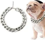 Metal Chain Collar for Dogs | Adjustable Jewelry Chains Walking Metal Training Choke Collars | Aluminum Alloy Necklace Jewelry for Daily Activities