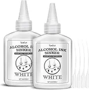 Alcohol Ink, Alcohol Ink for Epoxy Resin and UV Resin, 110 ml White Epoxy Resin Painting for Fluid Art and Calligraphy and Art Projects Blanco