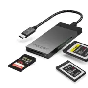 3-in-1 CFexpress/XQD/SD Card Reader USB C, Dual-Slot USB 3.2(10Gbps) CFexpres...