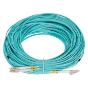 50 Meters 164Ft Fiber Patch Cable Multimode LC-LC OM3 LSZH Fiber Jumper Green