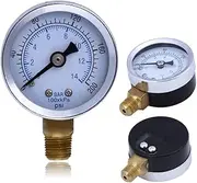 Generic 0-200 PSI 0-14 Bar Air Compressor Hydraulic Pressure Gauge 1/8 Inch NPT Compressor Pressure/Hydraulic Gauge for Pneumatic Regulator Air Compressor