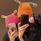 Warm Light Up Hat Funny Glowing Party Cap Halloween Christmas Party