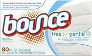 Pack of 2 : Bounce Fabric Softener Sheets, Free, 80 Sheets