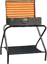 Luggage Rack,X-Shape Folding Luggage Rack,Portable Travel Suitcase Shoe Storage Holder,Holds Up to 132 Lb,for Guest Room Bedroom Hotel,Space Saving(Style 2)