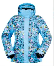 Andorra Performance Insulated Ski/ Winter Jacket with Zip off Hood Blue LARGE