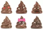 Kikkerland Poop / Poo Emoji Refrigerator / Fridge Magnets - Set of 6