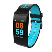 X20 0.96 Inch Full Touch Screen Heart Rate Monitor IP68 Waterproof Sports Smart Wristband BLUE COLOR