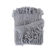 Dylan Grey Knitted Throw Rug 127x152cm Soft Lightweight Acrylic Blanket