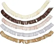 OFFIGAM 5pcs Hair Wig for Dolls Bang Wigs Heat Resistant Doll Accessories Realistic Feel and Repairs