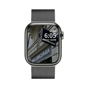 手錶錶帶 錶帶 防水錶帶 適用iwatch8錶帶S8蘋果手錶S7米蘭SE尼斯Applewatch7金屬磁吸S6夏天6代高級感5代ultra女款iphone男小眾智慧送硅膠保護殼