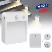 Battery Operated Night Light PIR Sensor Wall Step Lights LED Stair Lamp Motion