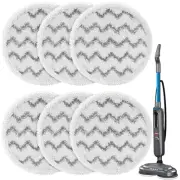 6-Pack 3897A Rotating Steam Mop Pads Replacement for Bissell SpinWave SmartSt...