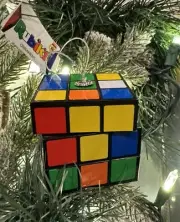 2024 Rubik’s Cube 1980s Phenomenon Christmas Tree Ornament NEW