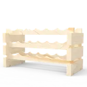 18 Bottle Modular Wine Rack Kit (6 Bottles Wide X 3 Bottles High)