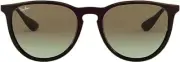 Ray-Ban RB4171 Erika Classic Sunglasses Black & Silver/ Brown Gradient 54mm