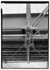 11. PERSPECTIVE BELOW DECK FROM WEST BANK. NOTE U BOLTS FOR I BEAMS. DETAIL OF