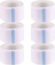 6 Rolls Transparent Medical Tape, 2.5cm X 9.1m Breathable First Aid Paper Medical Tape, Clear First Aid Tape Roll, Medical Breathable Tape(White)