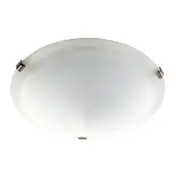 Spirelet Flush Ceiling Light 60w in Brushed Chrome