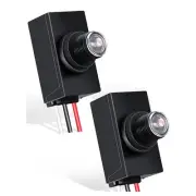 2 Pieces Dusk to Dawn Sensor for Outdoor Lighting 120-277V Photoelectric 5596