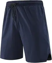 [VhoMes] Men's Quick Drying Athletic Running Shorts, Breathable and Lightweight, Gym Workout Shorts with Pockets