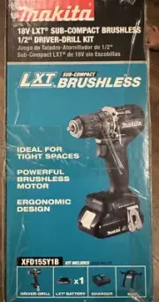 Makita 18V Sub-Compact Impact Driver Drill Combo Kit CX203SYB