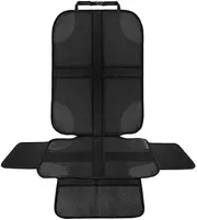 HDRNT Lsofix Children's Seat Pad with Multiple Pockets Made of Oxford Fabric for Car Seat Protection and Support Ideal for Children and Families Suitable Car Back Seat Storage Solution