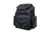 Medium Back Seat Rest Sissy Bar Bag Motorcycle Touring Luggage Adjustable Strap