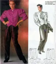 Burda Peak Jacket & Pants Sewing Pattern 6397 UNCUT Sizes 8-18 Sealed