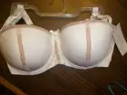 NEW Jaclyn Smith Underwire Bra Off White with Rose Trim 38C