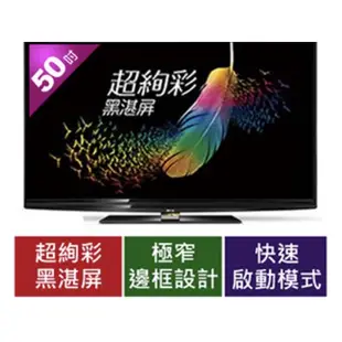 BenQ 黑湛屏極窄框LED液晶顯示器 50rw6500二手