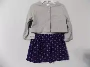 NWT Carter's Girls 2-Piece Playwear Set SIZE 9M Top & Jumper Dress NEW