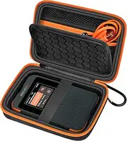 Hard Case Compatible with SIMO Solis 5G WiFi Mobile Hotspot, Travel Router for Hotel WiFi Storage Holder Bag with Mesh Pocket for Charger USB Cable and Accessories (Box Only) - Black
