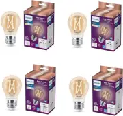 Philips 40W Equiv Smart Wi-Fi LED Tuneable White Wiz Bluetooth Light Bulb 4 Pack