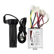 36v 500w Electric Bicycle Brushed Speed Controller & Throttle Grip Set For Electric Bicycle Scooter