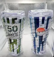 Royal Caribbean Drink Coca Cola Mugs 50 Years Commemorative Pair