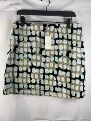 White Stuff Skirt Women's Size 14 White Blue Velvet A Line Floral Burst