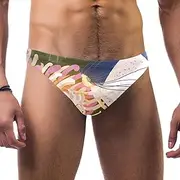 [VBFOFBV] Men's Printed Jammer Swimsuit Swim Shorts, Grandparents Day