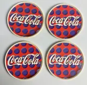 Coca Cola Promo Merchandise Soft Drink Coaster Set of 4 1994 Vintage Retro NOS