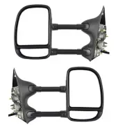 NEW PAIR MIRROR FITS FORD F-250 SUPER DUTY LARIAT XLT STANDARD PICKUP 7.3L 1999