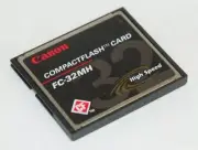 Vintage Retro Canon 32 MB CompactFlash Memory Card (FC-32MH)