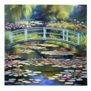 Claude Monet – The Water-Lily Pond Inspired All-over print bandana / Scarf