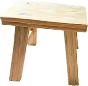 IWOWHERO Comfortable Low Stool for Shoe Changing Retro Design Foot Bathroom Step Stool for Daily Use and Potty Training Multi Purpose Stools High