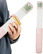 Ukulele Chord Practice Tool | Guitar Fingerboard with Rotatable Chart Screen | Portable Chord Finger Exerciser with Chord Chart Metronome for Beginner