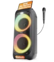 Portable Bluetooth Party Speaker 80W Power & Rechargeable Battery up to 5H ...