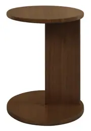 Brentwood Round Lamp Table - Walnnut