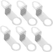 ibasenice Metal Wall Clock Hanging Hooks 6pcs Kit Replacement Bracket for Quartz Clocks Easy to Install Office Home Use