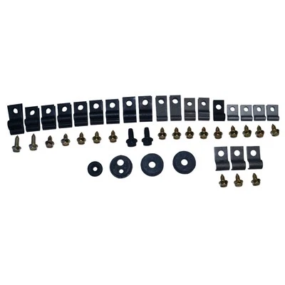 71-73 Ford Mustang 8cyl Drum brake/Fuel Line Clips bracket kit Set D1ZB-BF8DR (for: Ford)