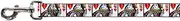 Buckle-Down Pet Leash - Queen of Broken Hearts - 6 Feet Long - 1.5" Wide